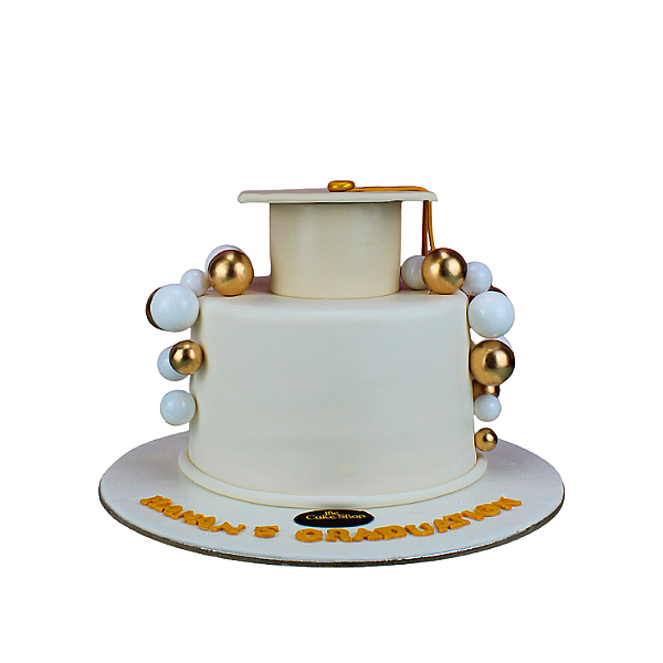 A graduation-themed cake 7