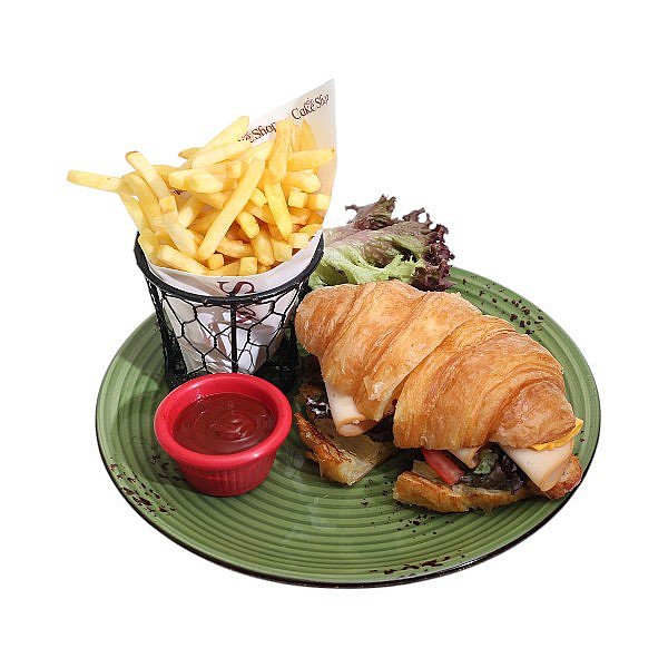 Egg and cheese croissant