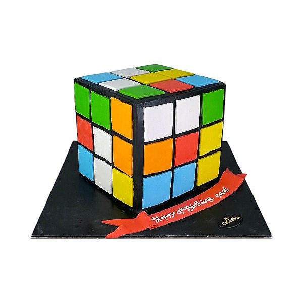 Rubik's Cube cake