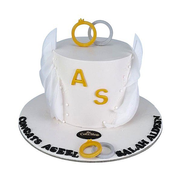engagement ring cake