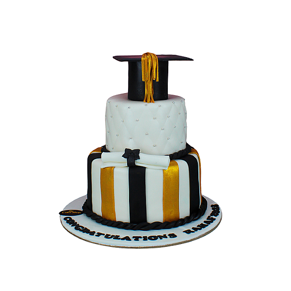 A graduation-themed cake 11